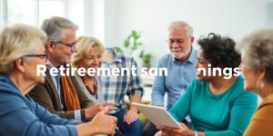 Older adults consulting with a financial advisor about retirement.